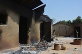 Casas em Karamai, estado de Kaduna, que foram queimadas em um ataque dos Fulani em fevereiro. (Foto: Reprodução/Barnabas Fund)