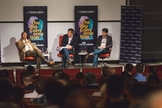 Alister McGrath (à esquerda) debatendo Deus e religião com Bret Weinstein (à direita). (Foto: Reprodução/Premier Christian Radio)