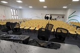 Igreja Assembleia de Deus em Anguleme, França, depois de ser vandalizada, em março de 2019. (Foto: Reprodução/Charante Libre)