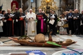 Papa Francisco participa do Sínodo dos Bispos da Amazônia no Vaticano. (Foto: Vatican Media/­Handout via Reuters)