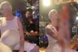 Drag queen simula aborto durante apresentação pública. (Foto: Reprodução/Instagram)