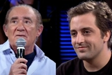 Os humoristas Renato Aragão e Gregório Duvivier. (Foto: Reprodução/YouTube)