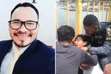 Pr. Ronaldo Oliveira em oração pela mulher, que tentava suicídio. (Foto: Reprodução/YouTube)