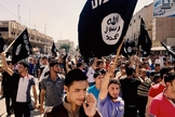 Apoiadores do grupo terrorista Estado Islâmico. (Foto: Reprodução/CBN News)
