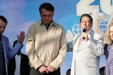 Presidente da República Jair Bolsonaro participa da Cerimônia de Celebração de 40 anos da Igreja Internacional da Graça de Deus. (Foto: Carolina Antunes/PR)