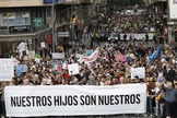 Imagem da marcha dos pais em Múrcia, em 29 de fevereiro. (Foto: Reprodução/CEMU)