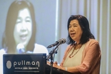 Susanna Liew, esposa do pastor desaparecido Raymond Koh, homenageada por sua incansável busca pela justiça e por pressionar os responsáveis pelo sequestro a serem punidos. (Foto: Reprodução/Firdaus Latif)
