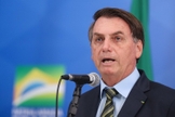 Presidente Jair Bolsonaro durante declaração à imprensa. (Foto: Isac Nóbrega/PR)