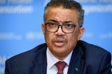 Diretor-geral da Organização Mundial da Saúde, Tedros Adhanom Ghebreyesus, em Genebra. (Foto: Fabrice Coffrini/AFP via Getty Images)