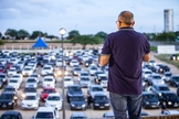 Igreja Verbo da Vida em Campina Grande promoveu culto drive-in. (Foto: Igreja Verbo da Vida)