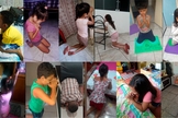 Crianças do Projeto Kids Crescer e Vencer oram para que Deus acabe com a pandemia. (Foto: Reprodução/Facebook)