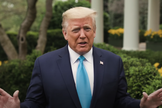 O presidente dos EUA Donald Trump enviou uma mensagem de Páscoa a partir da Casa Branca. (Foto: White House)