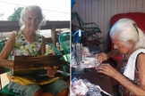 Maria Teixeira de Souza, de 103 anos, se recuperou do Covid-19. (Foto: Reprodução/A Crítica) 