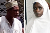 O muçulmano Yunusa Dahiru e a adolescente cristã Ese Oruru. (Foto: Reprodição/Daily Post)
