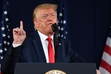 Donald Trump discursou em duas ocasiões diferentes, em razão do final de semana com celebrações pela Independência dos Estados Unidos, em 4 de julho. (Imagem: CNN)