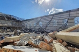 Igreja Assembleia de Deus em Garuva (SC) totalmente destruída após ciclone bomba. (Foto: Reprodução/Assembleia de Deus Garuva)