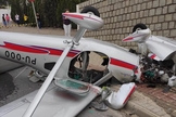 Acidente com avião ocorreu na manhã deste sábado em Guabiruba. (Foto: Corpo de Bombeiros/ Divulgação)