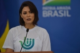 A primeira-dama Michelle Bolsonaro. (Foto: Reprodução / Agência Brasil)