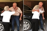 Casados há 71 anos, David e Loretta Bowen se viram após semanas separados. (Foto: Reprodução/Instagram/Krista Kellum)