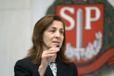 A deputada Marta Costa em plenário da Assembleia Legislativa de São Paulo. (Foto: José Antonio Teixeira / Alesp)