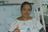 No hospital, a técnica de enfermagem Djenane orou para não precisar ficar intubada. (Foto: Arquivo Pessoal)