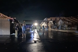 Igreja destruída com a passagem do furacão Laura, em Lake City (EUA). (Foto: Reprodução / Twitter)