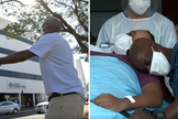 Pai orava diariamente em frente ao hospital onde o filho estava internado com Covid-19. (Foto: Ricardo Custódio/EPTV)