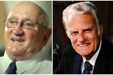 George Palmer e o evangelista Billy Graham. (Foto: Reprodução / AEBG)