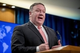 Secretário de Estado dos EUA, Mike Pompeo, em entrevista coletiva em Washington. (Foto: AP/Andrew Harnik)