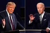 Donald Trump (R) e Joe Biden (D) disputam eleições em 3 de novembro. (Foto: Reprodução / El País)