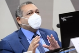 Kassio Marques durante sabatina no Senado, nesta quarta-feira (21). (Foto: Marcos Oliveira/Agência Senado)