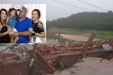 Casa desaba após temporal em Itapemirim, ES. (Foto: Reprodução / Redes Sociais)
