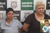 A mãe de Rhuan Maycon (à esq.) foi condenada junto com a companheira dela (à dir.) por matar e esquartejar o menino. (Foto: Divulgação/Polícia Civil e Reprodução/Facebook)
