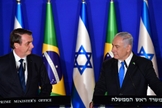 O presidente Jair Bolsonaro e o primeiro-ministro Benjamin Netanyahu. (Foto: Reprodução / United with Israel)