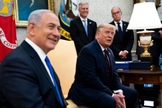 Donald Trump se encontrou com Benjamin Netanyahu no Salão Oval em setembro. O presidente americano anunciou o acordo entre Israel e Marrocos na nesta quinta-feira. (Foto: Doug Mills/Pool/Getty Images)