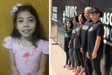 Duda, de 9 anos, foi batizada junto com a avó, as tias e a prima. (Foto: INCC)