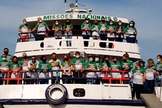 Médicos foram enviados pela Missão Saúde no barco ‘O Missionário’ na Amazônia. (Foto: Missões Nacionais)
