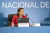 Diretora Meiruze Sousa Freitas em reunião da Anvisa sobre liberação de uso emergencial de vacinas contra a Covid-19. (Foto: Divulgação/Anvisa)