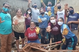 Grupo conseguiu limpar 25 casas de moradores da cidade. (Foto: Divulgação)