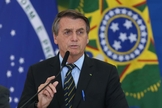 Presidente Jair Bolsonaro durante discurso em Brasília em 25 de março de 2021. (Foto: Fabio Rodrigues Pozzebom/Agência Brasil)