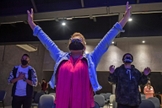 Culto na Igreja Edificando em Cristo, em 8 de julho de 2020 em São Paulo. (Foto: Reprodução / AFP)