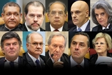 Composição de ministros do Supremo Tribunal Federal. (Foto: Montagem/Guiame)