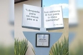 Monumento inaugurado em 2011 tem Salmo em destaque. (Foto: Prefeitura de Tijucas/Divulgação)