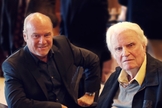 O pastor Greg Laurie e Billy Graham. (Foto: Harvest America).