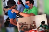 Médicos da Junta de Missões Nacionais em atendimento. (Foto: Reprodução/JMN)