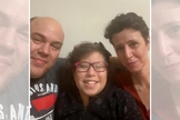 Gabriela e seus pais, Andréa e Fábio. (Foto: Reprodução / Nazareno)