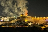 Incêndio foi provocado acidentalmente por palestinos no complexo de Al-Aqsa. (Foto: Reprodução/Israel Hayom)