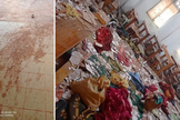 Destroços de igreja que sofreu ataque em 24 de maio. (Foto: Reprodução / CSW)