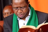 O presidente da Zâmbia, Edgar Chagwa Lungu. (Foto: Reprodução / UGCN)