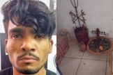  O psicopata Lázaro Barbosa de Sousa autor da chacina que está foragido, teria sacrificado Cleonice em um ritual satânico. (Foto: Polícia Civil/Reprodução).